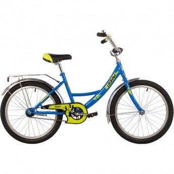 Детский велосипед NOVATRACK URBAN 20" синий, крылья и багажник хром. Детский велосипед NOVATRACK URBAN 20" синий, крылья и багажник хром.