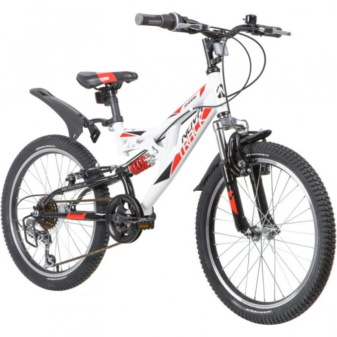 Подростковый велосипед NOVATRACK 20" SHARK 6.D белый 20SS6V.SHARK.WT20 Подростковый велосипед NOVATRACK 20" SHARK 6.D белый 20SS6V.SHARK.WT20