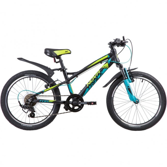 Подростковый велосипед NOVATRACK 20" TORNADO 7.V чёрный 20AH7V.TORNADO.BK9