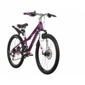 Подростковый велосипед NOVATRACK 24" NOVARA 18.D алюм.рама 13 фиолетовый Подростковый велосипед NOVATRACK 24" NOVARA 18.D алюм.рама 13 фиолетовый