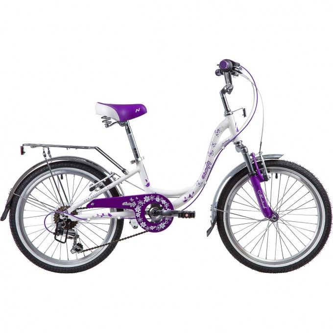 Подростковый велосипед NOVATRACK BUTTERFLY 20" фиолетовый 20SH6V.BUTTERFLY.VL22 Подростковый велосипед NOVATRACK BUTTERFLY 20" фиолетовый 20SH6V.BUTTERFLY.VL22