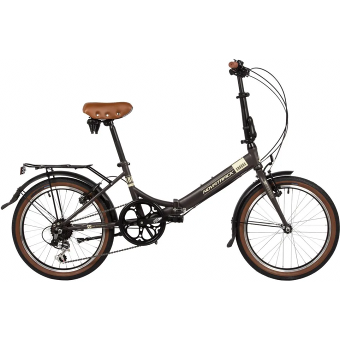 Складной велосипед NOVATRACK AURORA 20" коричневый 20FAURORA6S.BL4 Складной велосипед NOVATRACK AURORA 20" коричневый 20FAURORA6S.BL4