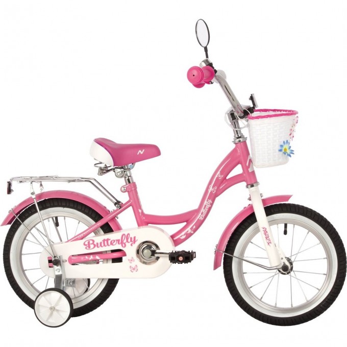 Велосипед NOVATRACK BUTTERFLY 14" (2023), рама 9", розовый 147BUTTERFLY.PN23 Велосипед NOVATRACK BUTTERFLY 14" (2023), рама 9", розовый 147BUTTERFLY.PN23