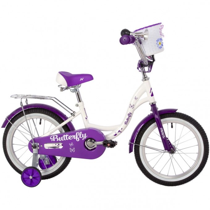 Велосипед NOVATRACK BUTTERFLY 16" (2023), рама 10,5", фиолетовый 167BUTTERFLY.WVL23 Велосипед NOVATRACK BUTTERFLY 16" (2023), рама 10,5", фиолетовый 167BUTTERFLY.WVL23