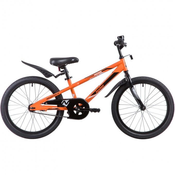 Велосипед NOVATRACK JUSTER 20" (2023), рама 12", оранжевый 205JUSTER.OR23 Велосипед NOVATRACK JUSTER 20" (2023), рама 12", оранжевый 205JUSTER.OR23